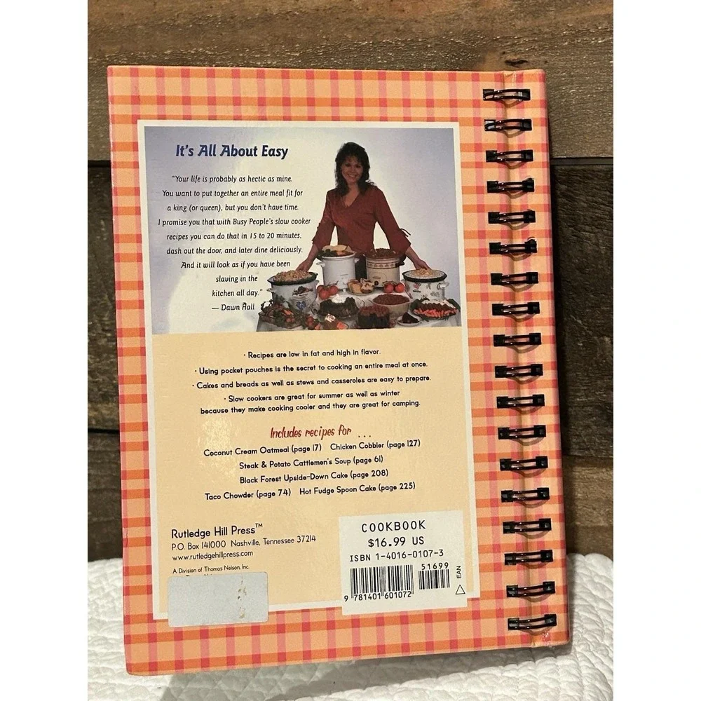 Busy‎ People's Slow-Cooker Cookbook - 9781401601072, spiral-bound, Dawn Hall